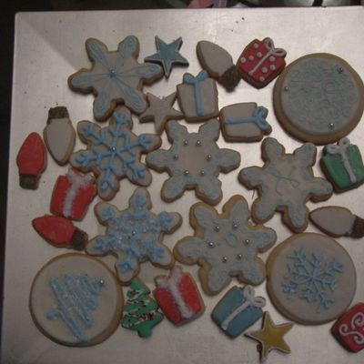 More Blue And White Christmas Cookies