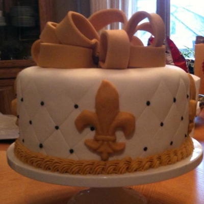 Saints Super Bowl Cake