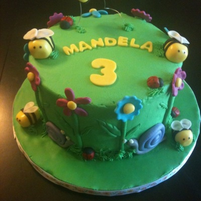 Garden Party Birthday Cake