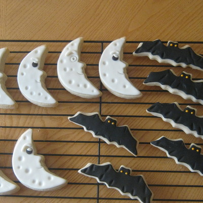 Halloween Moon And Bats