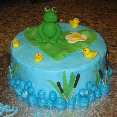 Frog Birthday Cake