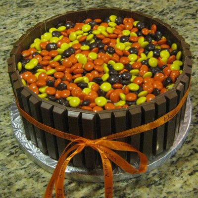 Reese's Kitkat Candy Barrel Cake