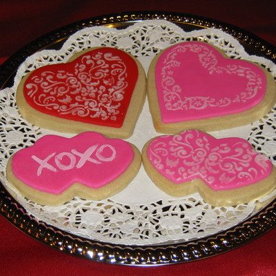 Valentine's Stencil Hearts