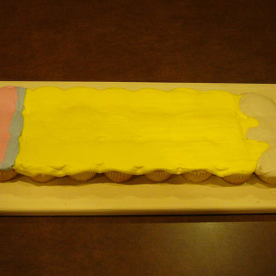 Giant Pencil Pull Apart Cupcake Cake