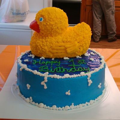First Birthday Rubby Ducky Cake