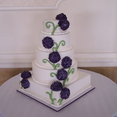 Hydrangea Wedding Cake