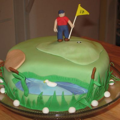18Th Hole Golf Cake