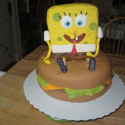 Spongebob On Crabby-Pattie