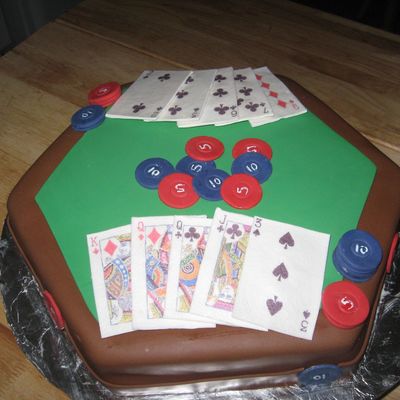 Poker Birthday Cake