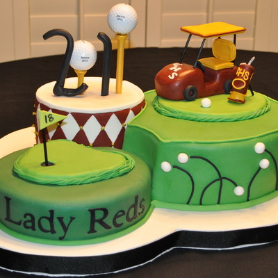 Graduation Golf Cake
