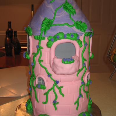 Tangled Birthday Cake