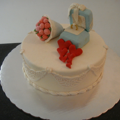 Engagement Ring Cake