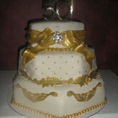 50 Th Anniversary Cake For A Nice Family