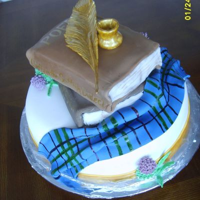 Poet Robert Burns Cake