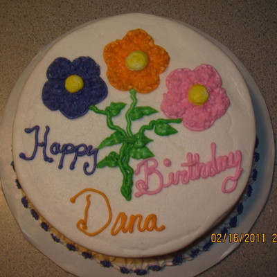 Flower Birthday Cake