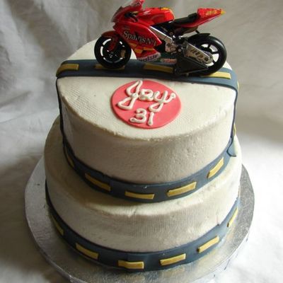 Motorcycle Birthday Cake