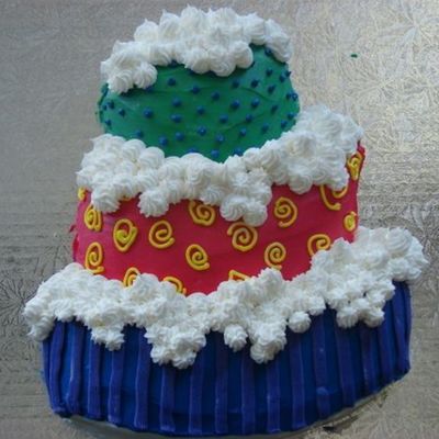 Topsy Turvy Fun Cake