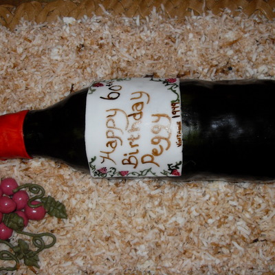 Wine Bottle Cake