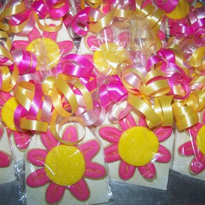 "flower Cookies" Pink