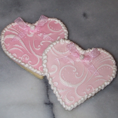 Pink Valewntince Cookies...stenciles