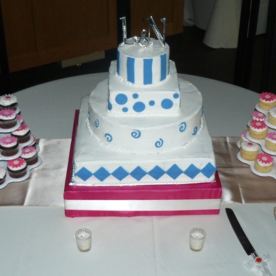 Blue & Pink Wedding