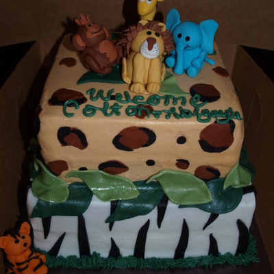 Safari Baby Shower For Twins