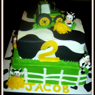 John Deere & Cows