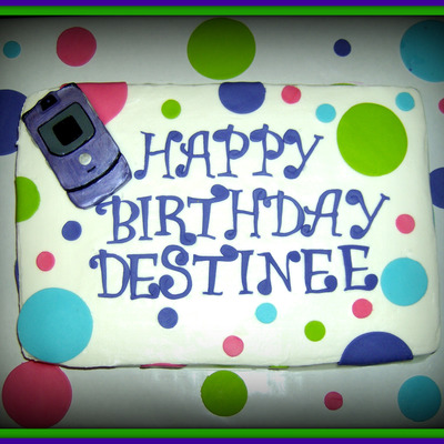 Cell Phone Cake