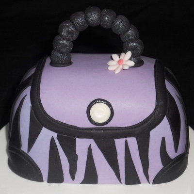 Purple Zabra Print Purse!