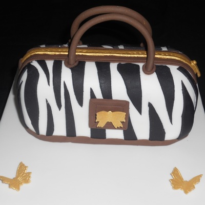 Zebra Print Handbag Cake!