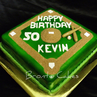 Baseball Diamond Cake