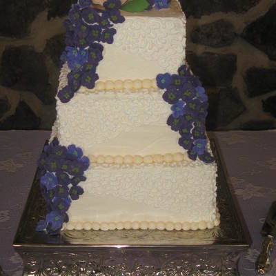Hydrangea Wedding Cake