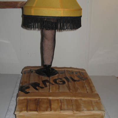 A Christmas Story Movie- Leg Lamp Cake