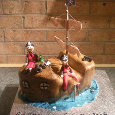 Pirate Ship Cake