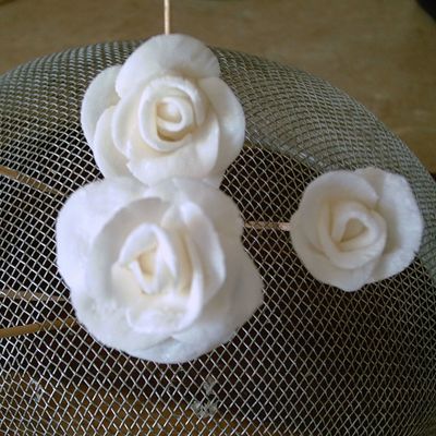My First Gumpaste Roses!!!!!!!!