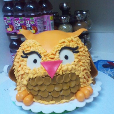 Owl Smash Cake
