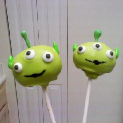 Toy Story Alien Cake Pops
