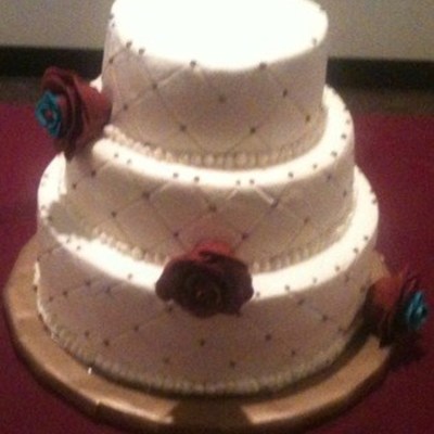 Quilt Pattern Wedding Cake