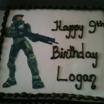 Halo Birthday Cake