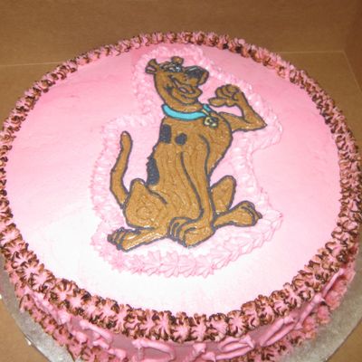 Pink Scooby Doo Cake