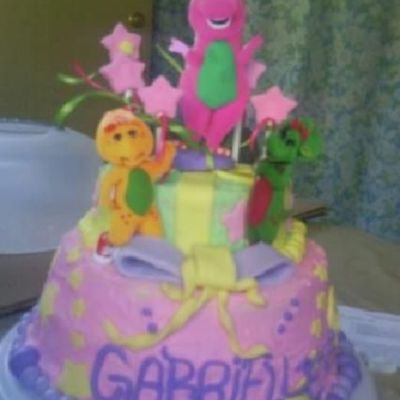 Barney Cake