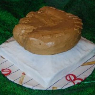 Baseball Glove On Base