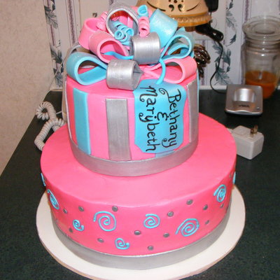 Pink And Silver Birthday