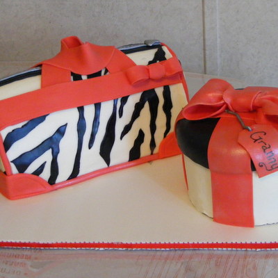 Zebra Print Purse And Gift Box