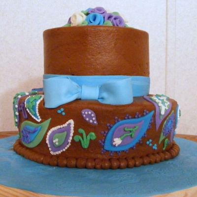 Paisley Birthday Cake