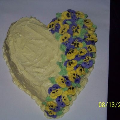 Heart Pansies