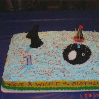 Whale Birthday Cake