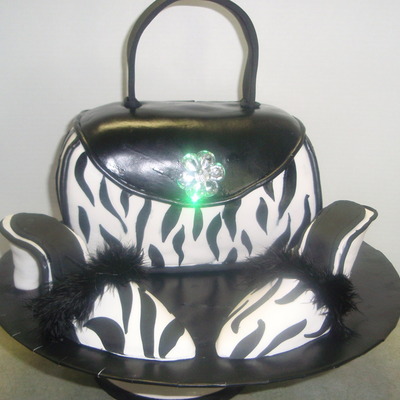 Zebra Purse & Matching Shoes