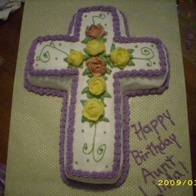 Cross Birthday Cake