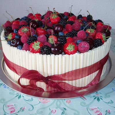 Chocolate And Fruit Cake